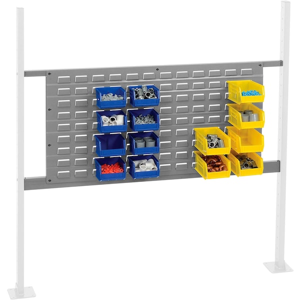 Global Industrial 36in Louver Panel Kit, 48inW, Gray 318874GY - main